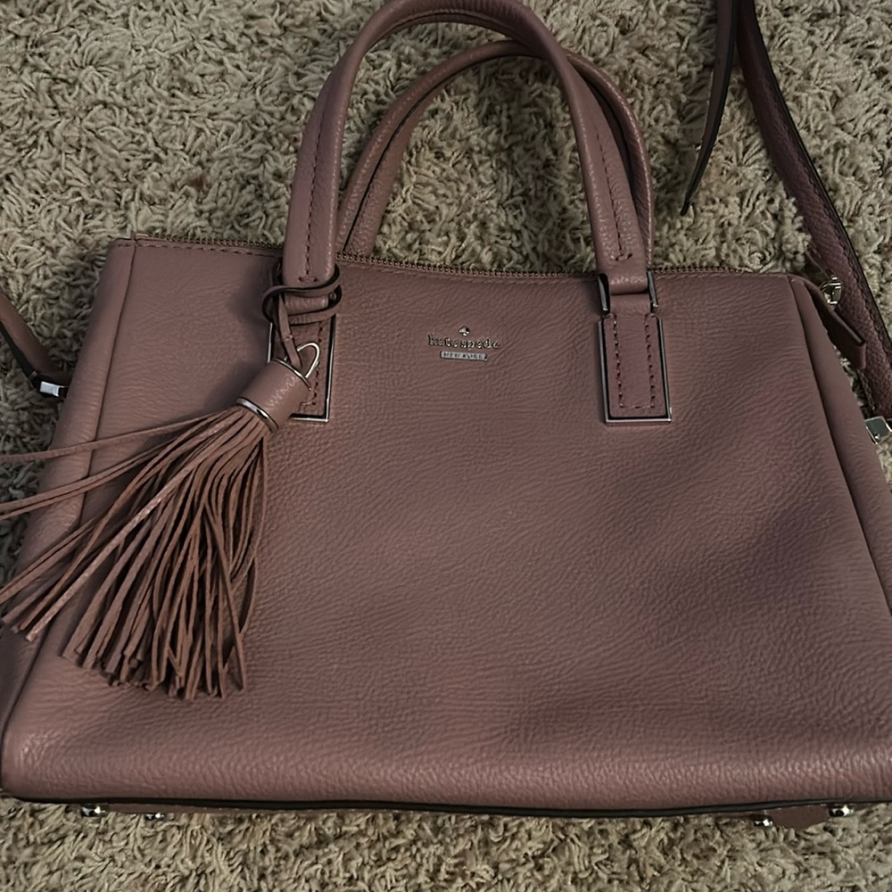 Mauve pink kate spade purse Naomi Satchel Dusty Peony